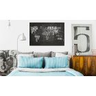 Kép - Világ térkép országnevekkel spanyolul fekete