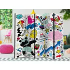 Paraván - Színes vegyes rajzok 2 [helyiségelválasztók]