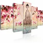 Kép - Buddha virágok közt