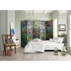 Paraván - Színes Mandala díszek II