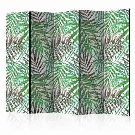 Paraván - Zöld és barna levelek II