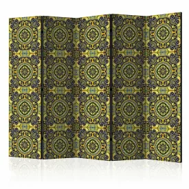 Paraván - Malachit mozaik II