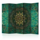 Paraván - Sárga és zöld királyi dísz II