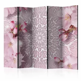Paraván - Rózsaszín pasztell Mandala II