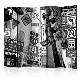 Paraván - Manhattan-i jelzőtáblák II