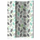 Paraván - Mintás levelek