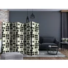 Paraván - Fekete-fehér mintás pontok II