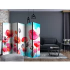 Paraván - Széltől meghajlott virágok II