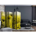 Paraván - Sárga virágfestmény II