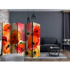 Paraván - Bársony mákvirágok II