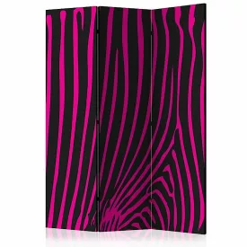 Paraván - Lila zebra minta