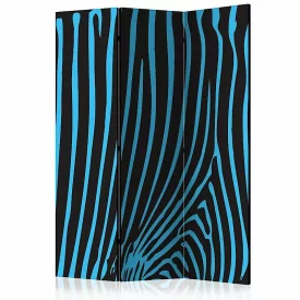Paraván - Türkiz zebra minta