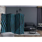 Paraván - Türkiz zebra minta II