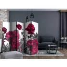 Paraván - Piros virágszirmok II