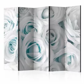 Paraván - Szatén rózsák (türkiz) II