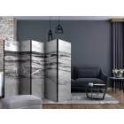 Paraván - Fekete-fehér tengerpart II