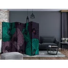 Paraván - Zöld és lila pipacsok II