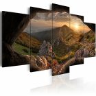 Kép - Naplemente a hegyek mögött