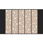 Fotótapéta - Fehér buborékok fahéj-színű háttéren