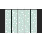 Fotótapéta - Fehér buborékok zöld háttéren