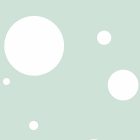 Fotótapéta - Fehér buborékok zöld háttéren