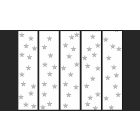 Fotótapéta - Szürke csillagok fehér háttéren