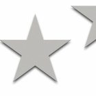 Fotótapéta - Szürke csillagok fehér háttéren