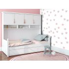 Fotótapéta - Rózsaszín csillagok fehér háttéren