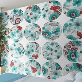 Fotótapéta - Türkiz mezők - körökben