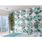 Fotótapéta - Türkiz mezők - körökben