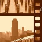 Fotótapéta - New York kollázs (szépia)