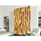 Fotótapéta - Piros-sárga négyszögek