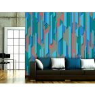 Fotótapéta - Piros-kék négyszögek