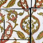 Fotótapéta - Vöröses virágminták