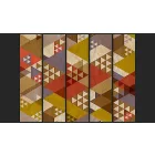 Fotótapéta - Színes háromszög minták