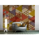 Fotótapéta - Színes háromszög minták
