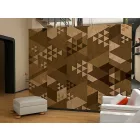 Fotótapéta - Barna háromszög minták