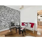 Fotótapéta - Szürke kőmozaikos háttér