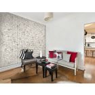 Fotótapéta - Fehér kőmozaikos háttér