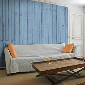 Fotótapéta - Kék deszkák