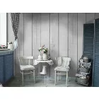 Fotótapéta - Világosszürke deszkák 2