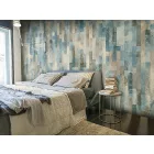 Fotótapéta - Kék-barna mintás mozaik