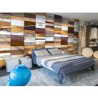 Fotótapéta - Színes fa mozaik 2