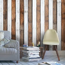 Fotótapéta - Sötét-világos deszka duó