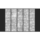 Fotótapéta - Fehér csillagok betonon