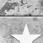 Fotótapéta - Fehér csillagok betonon