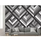 Fotótapéta - Faparketta minták (szürke)