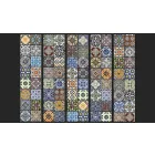 Fotótapéta - Vegyes színes mintás mozaik