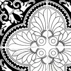 Fotótapéta - Vegyes fekete-fehér mintás mozaik