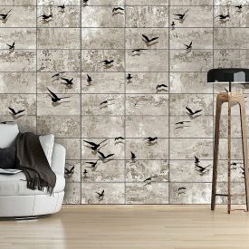 Fotótapéta - Fekete madarak az égen 2